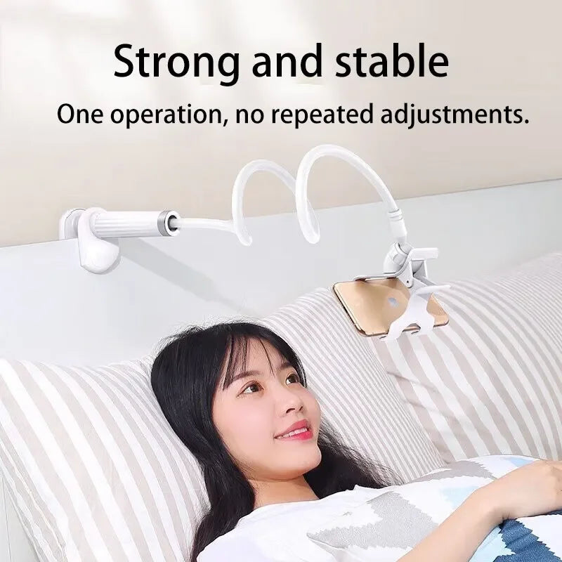 Chromacart Lazy Bedside DesktopMobile Phone Clamp Bracket Flexible Long Arm Gooseneck Lazy Person Bracket With Handle Overhead Live Bracket™