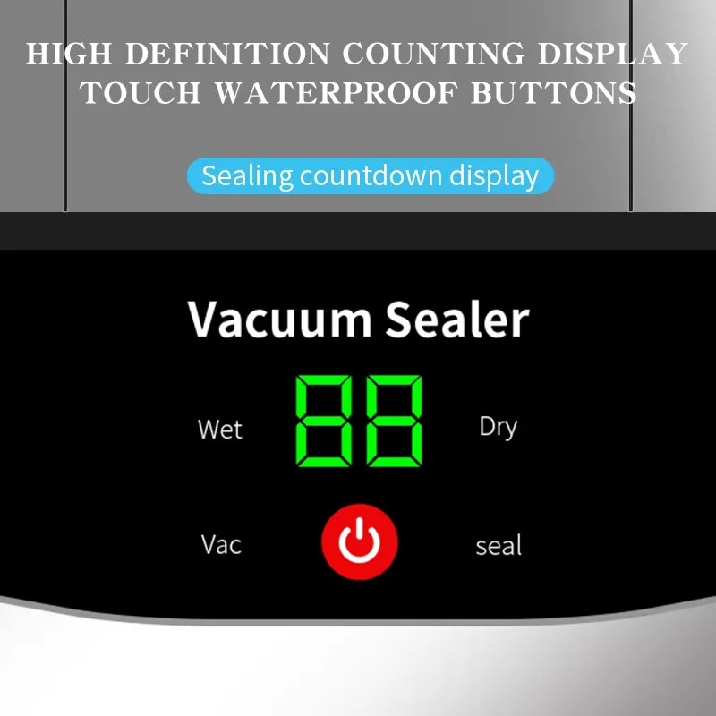 2025 Rechargeable Wireless Portability Vacuum Sealer With Sealing Countdown Display Multi-Pack Vacuum Touch Waterproof Buttons