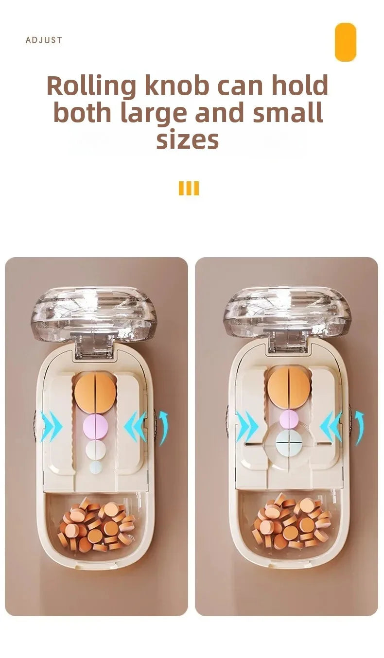 New Quartering Pill Cutter Storage Box Portable Drug Tablet Medicine Dustproof Divider Organizer Crusher Pill Cutter