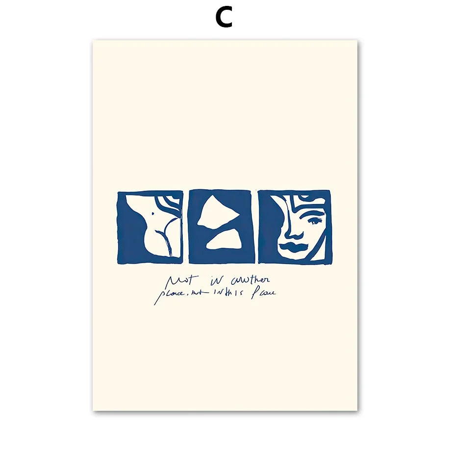 Modern Minimalist Wall Art Line Girl Body Abstract Bohemian HD Canvas Poster Print Home Bedroom Living Room Decoration