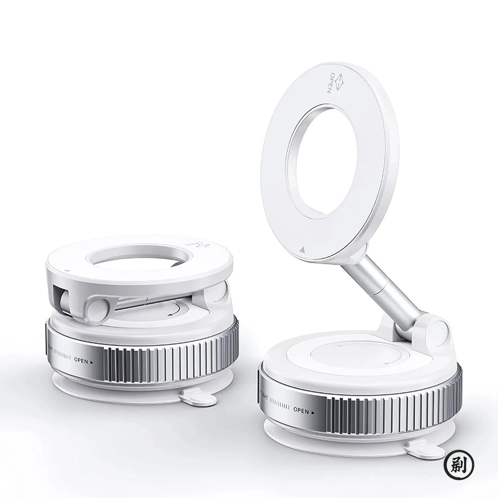 Chromacart Car Phone Magnetic Stand Mechanical Vacuum Suction Cup Rotate 360° Magnetic Adsorption Bracket Navigation Universal Holder™