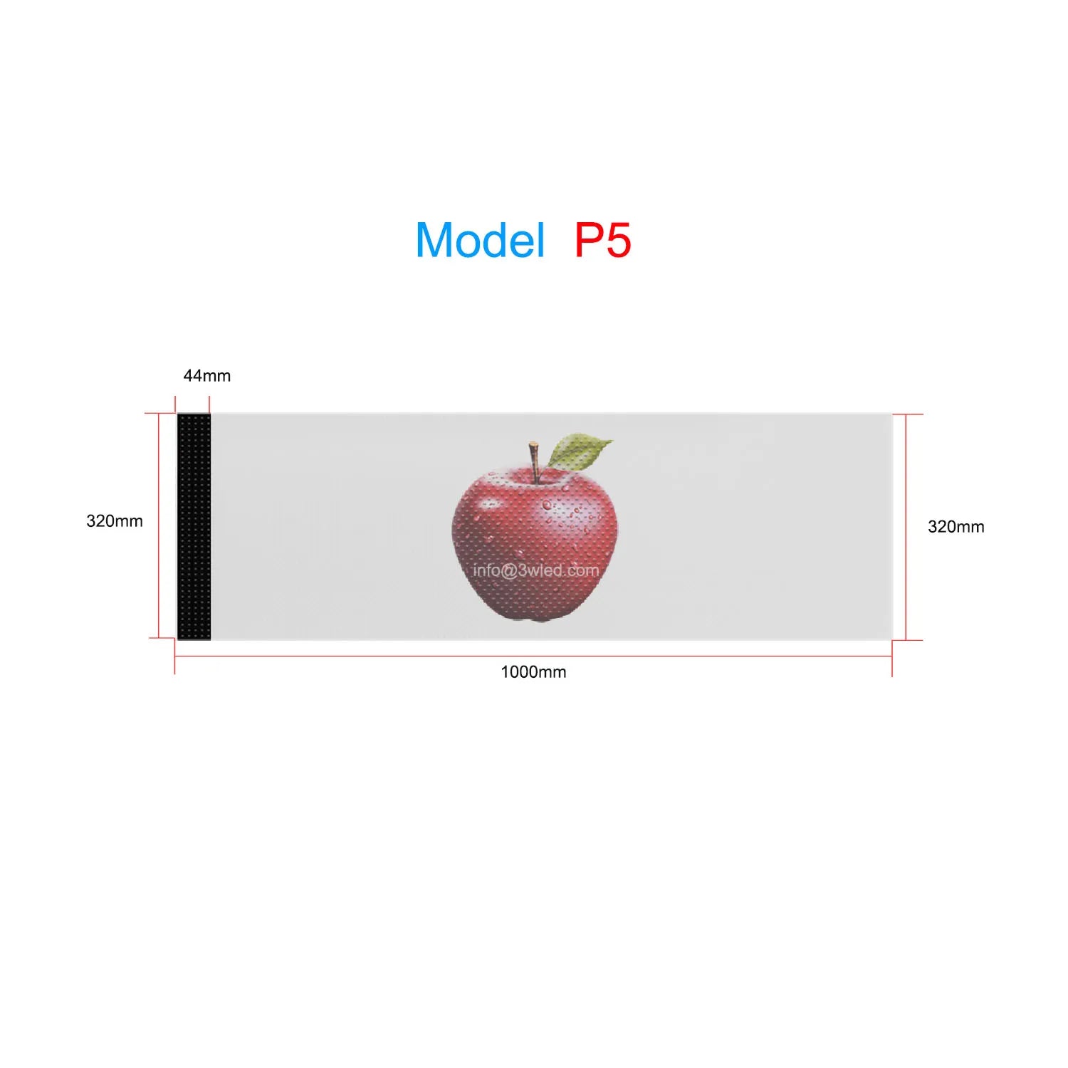 P45681020 Indoor High Transmittance Self-Adhesive Advertising Transparent on Window Glass Crystal Film LED Display Screen