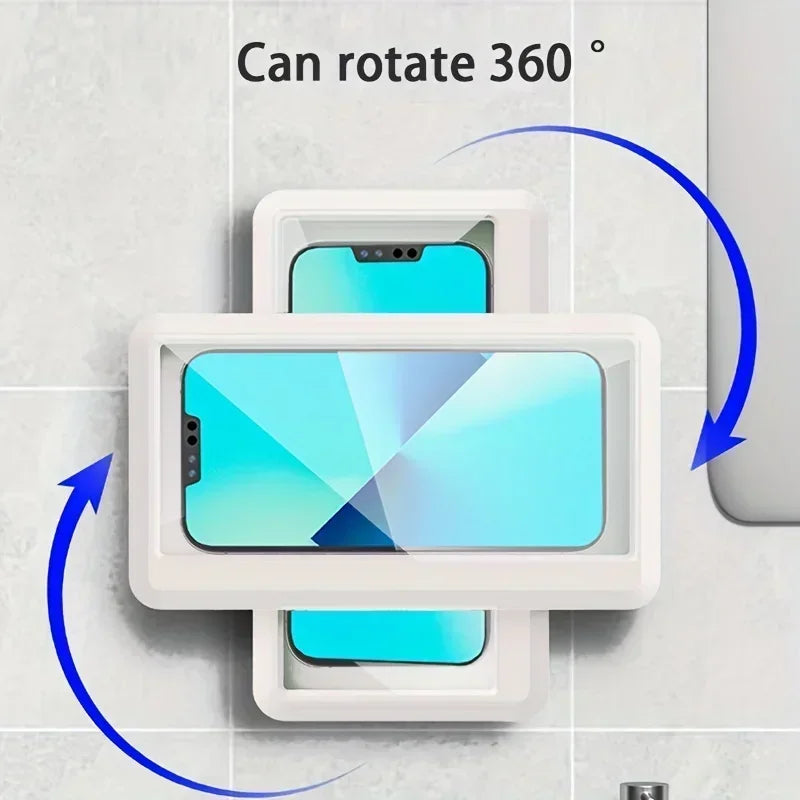 Chromacart 360 Rotation Waterproof and Anti-fog Mobile Phone Case for Bathroom Shower Phone Holder Waterproof Can Be Touched Shower Phone™