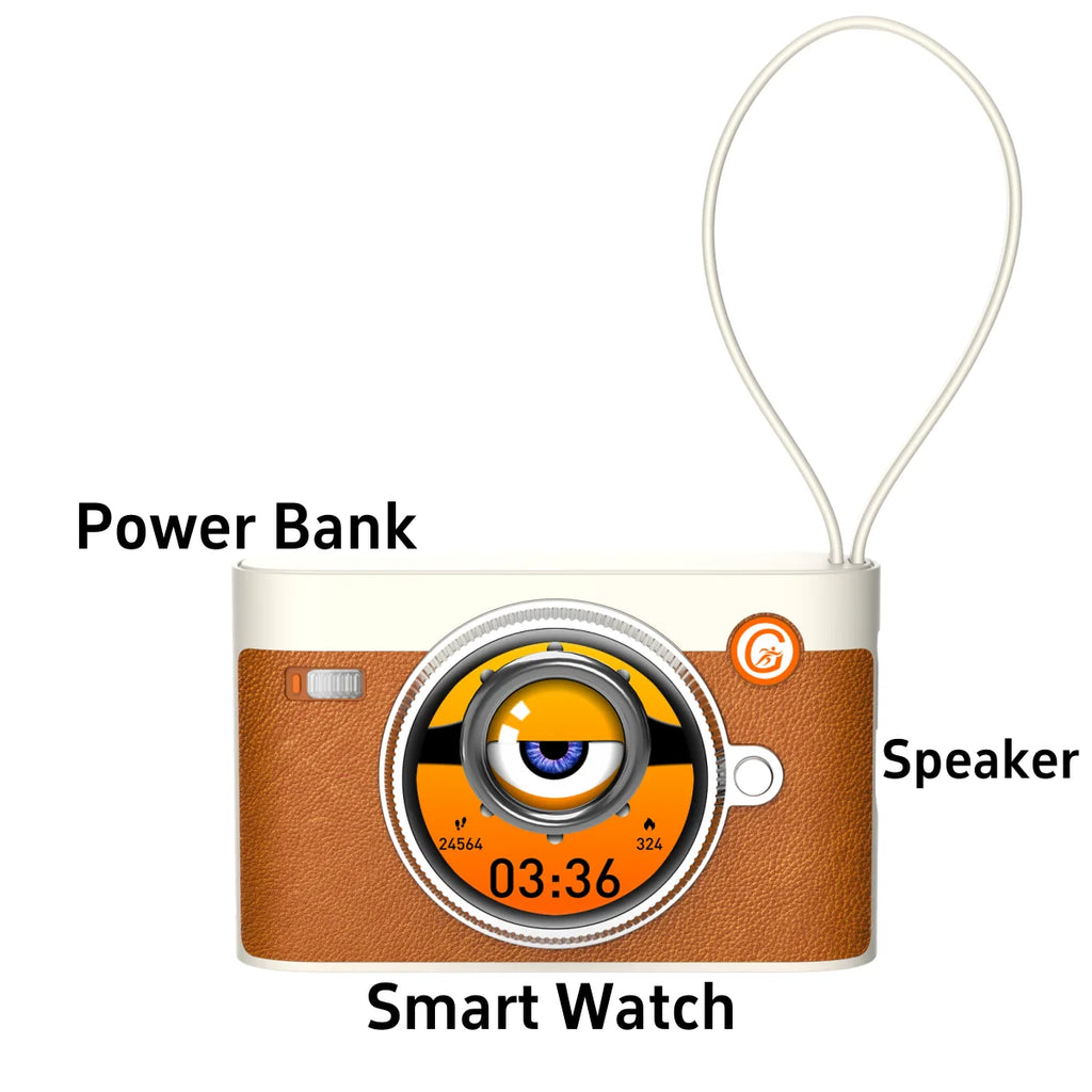 Chromacart FusionWatch 3-in-1 Smartwatch Power Bank & Bluetooth Speaker (10,000mAh)