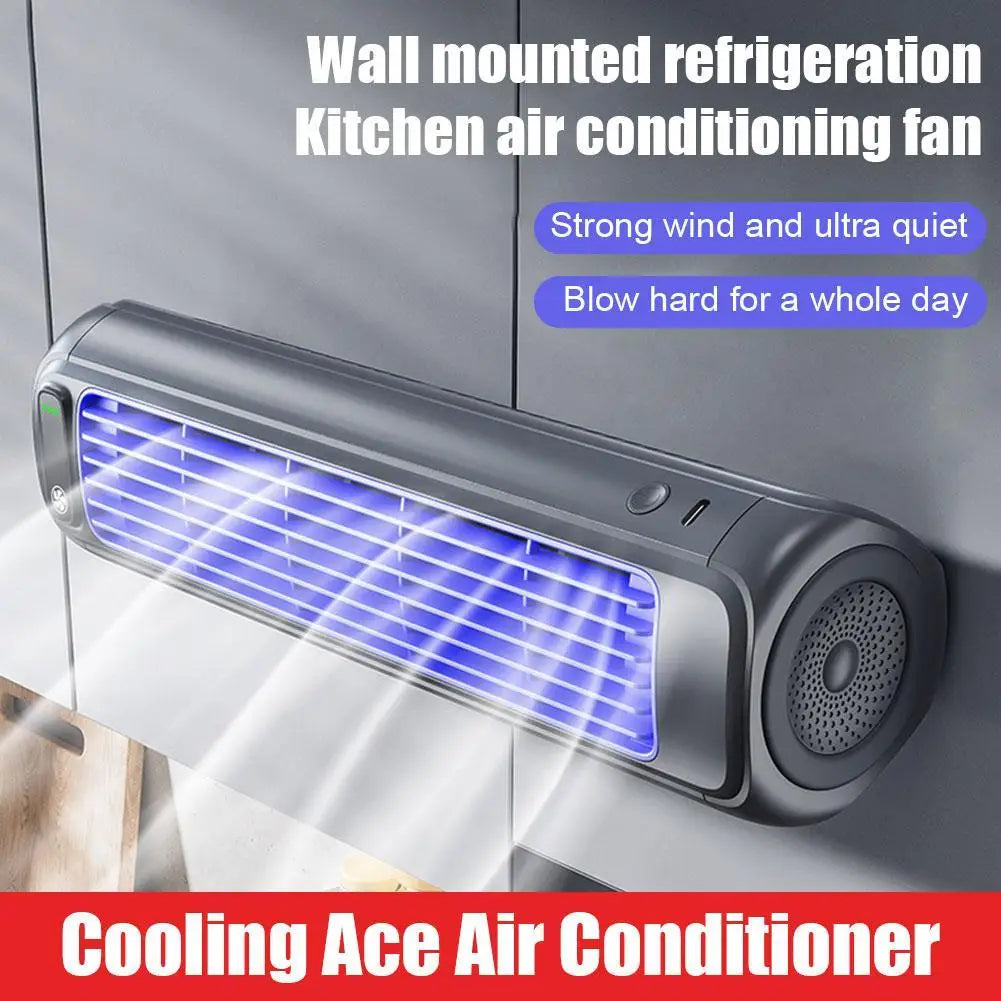 Three-speed Summer Kitchen Fan Wall Portable Conditioner Cooling Air Fan Ultra Conditioning Air Mounted Refrigeration Quiet