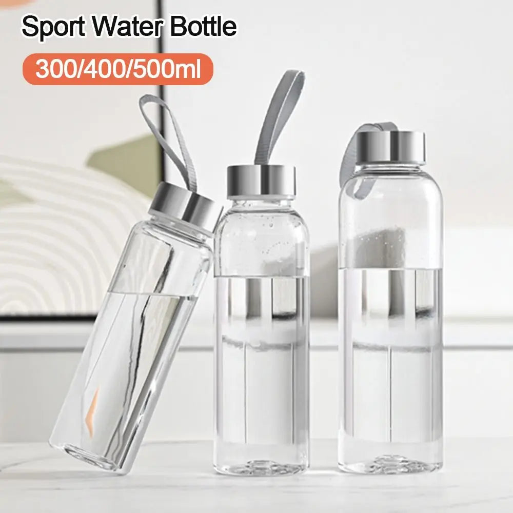 1pc Transparent Plastic Water Bottle for Drinking Portable Sport Tea Coffee Cup Kitchen Tool Kids Water Bottle for School Office