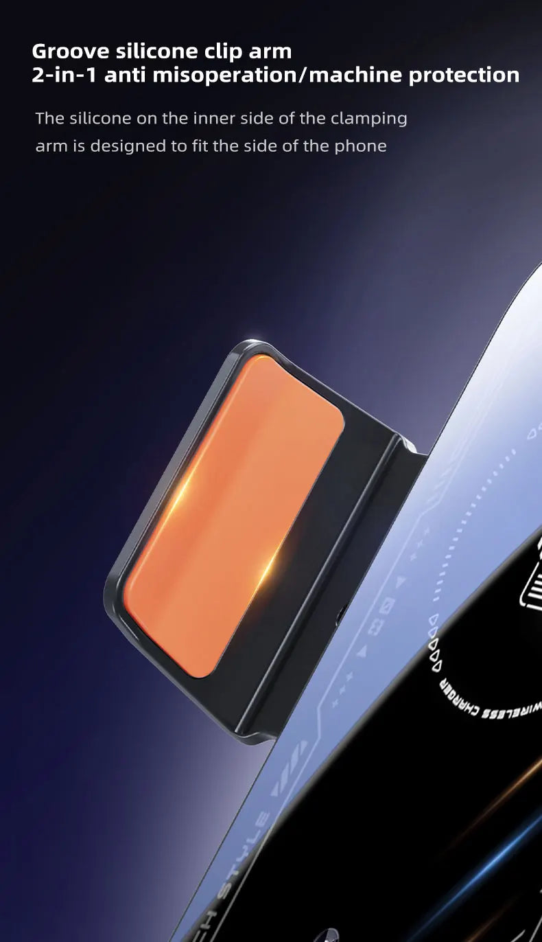 Chromacart HONGYUE 2025 new SD13 Car mobile phone holder 15W wireless charging. 66W magnetic charging head. All mobile phones can be used™