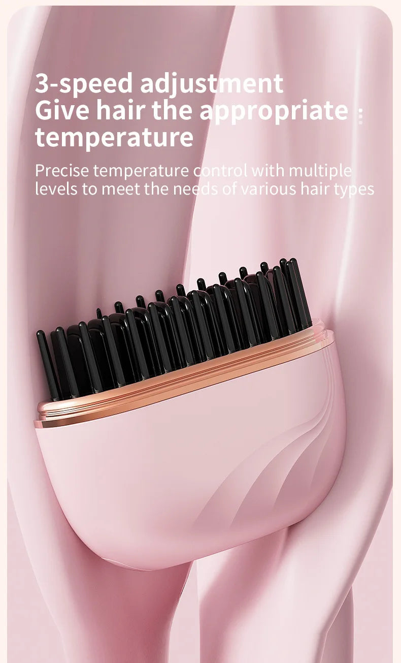 Mini Hair Straightener 3-Speed Temperature Control Rapid Heating & Anti Scald Shell Lightweight and Portable for Travel