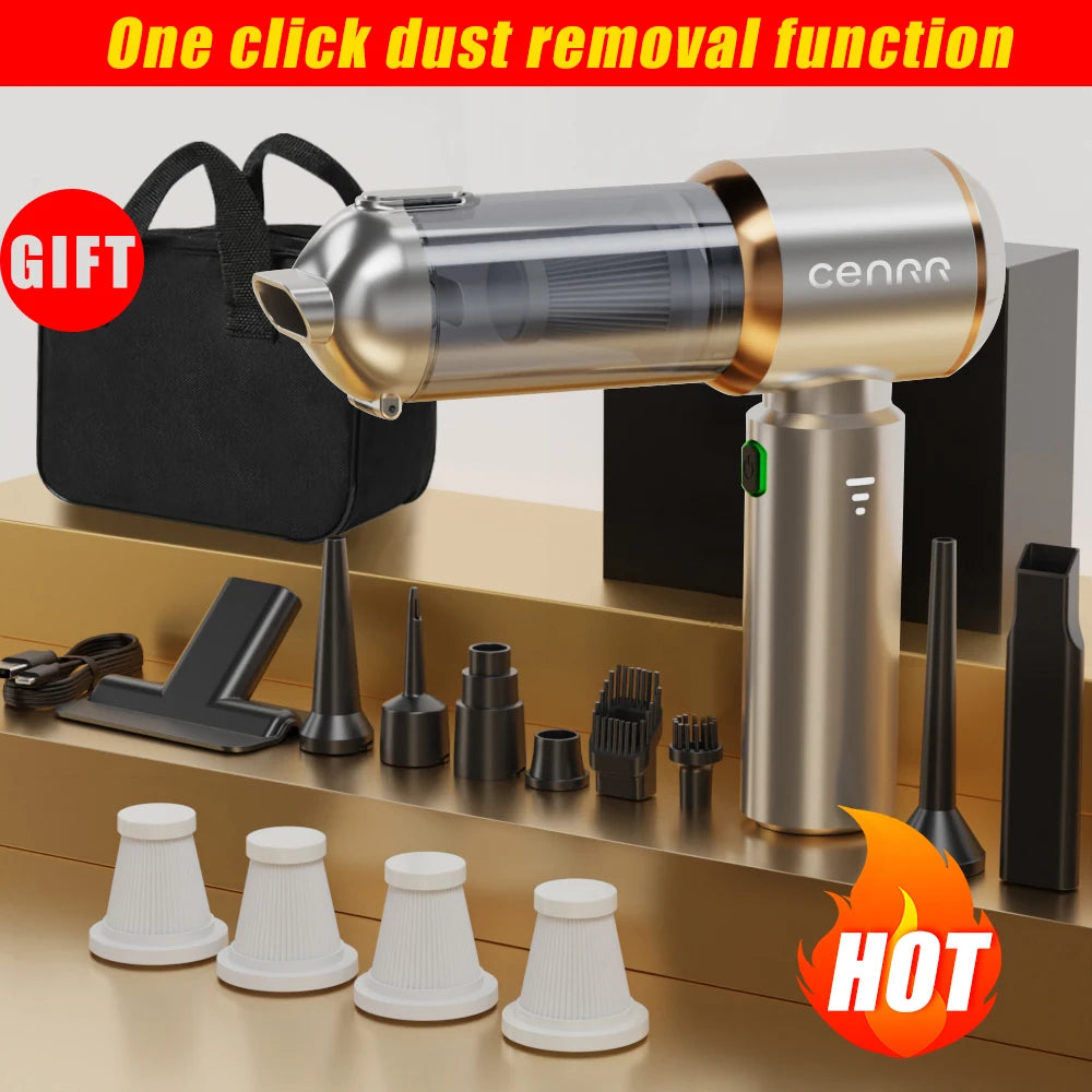 CENRR 9980000PA Car Vacuum Cleaner Strong Suction Cordless Wireless Cleaner Portable  HandHeld Vacuum Cleaner Cleaning Machine