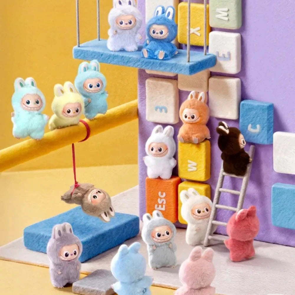 POP MART The Monsters Labubu V4 Pin for Love Series Mystery Blind Box Vinyl Face Plush Doll Pendant Keychain Toy Christmas Gifts