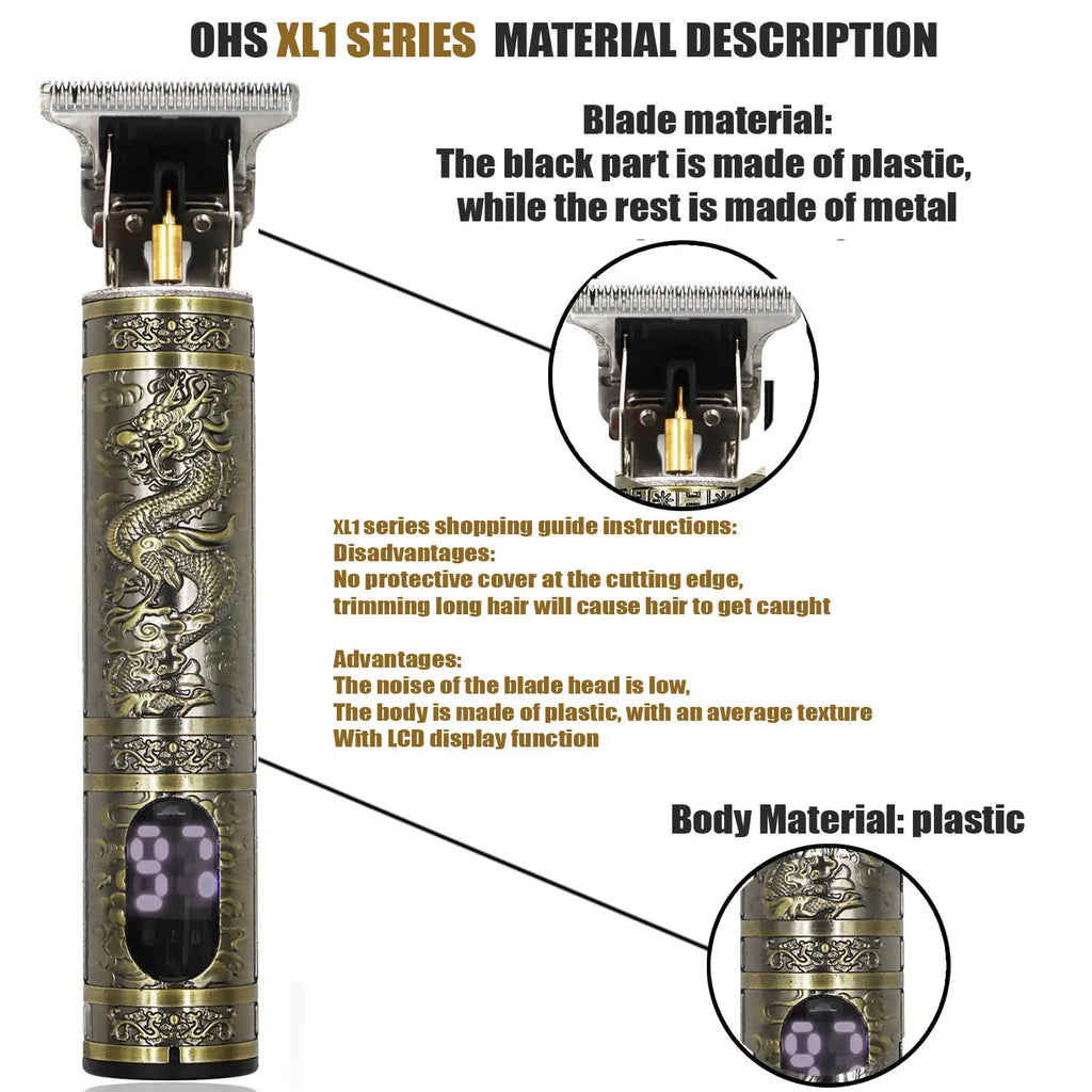 T9 Hair Clipper Repair Beard Shaving Body Hair Trimmer Clippers Electric Machine Men Haircut Machine 0mm Barber Shaver