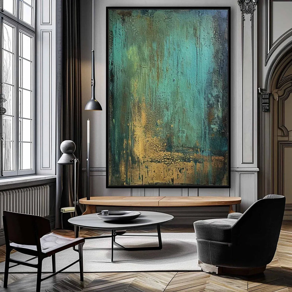 Large Colorful Abstract Canvas PaintingTexture Abstract Modern Painting Colorful Abstract Wall Art