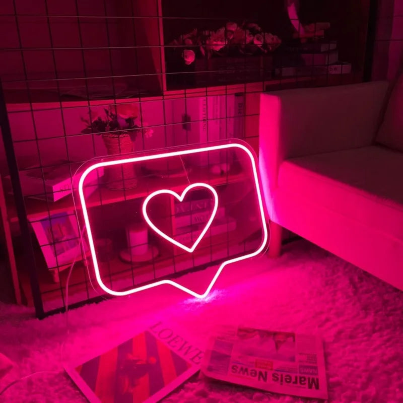 LED Neon Sign USB Powered Neon Signs Night Light 3D Wall Art & Game Room Bedroom Living Room Decor Lamp Signs Dropshipping