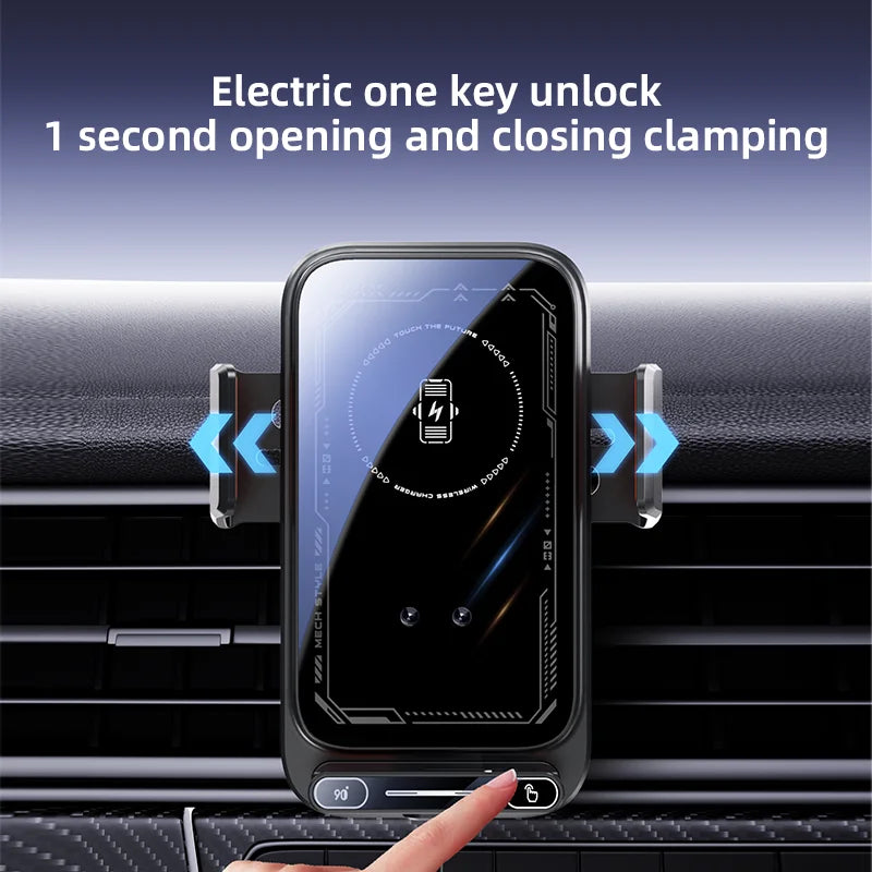Chromacart HONGYUE 2025 new SD13 Car mobile phone holder 15W wireless charging. 66W magnetic charging head. All mobile phones can be used™