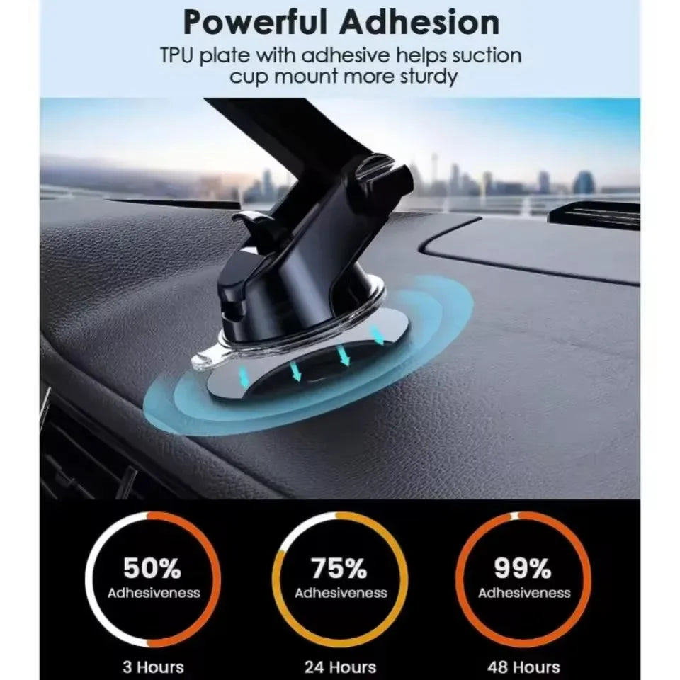 Chromacart Car Dashboard Suction Cup Cellphone Mount Base Universal Suction Cup Phone Holder Pad Disk for Car Dashboard Windshield™