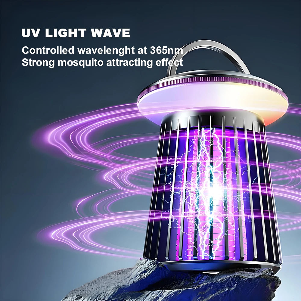 Electric Mosquito Killer Lamp USB Rechargeable Killer Repellent UV Light Bedroom Outdoor Camping Anti Mosquito Trap Mute Light