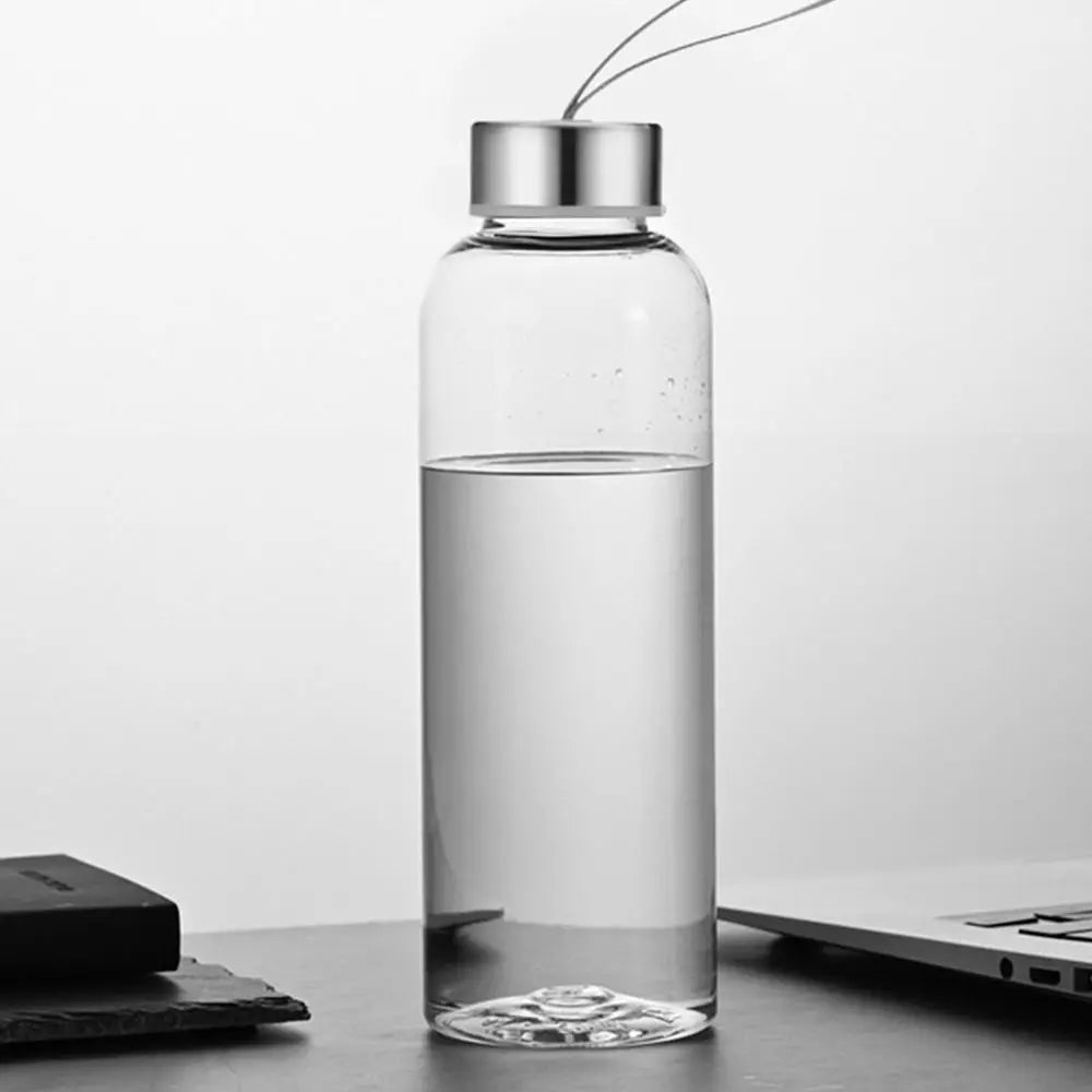 1pc Transparent Plastic Water Bottle for Drinking Portable Sport Tea Coffee Cup Kitchen Tool Kids Water Bottle for School Office