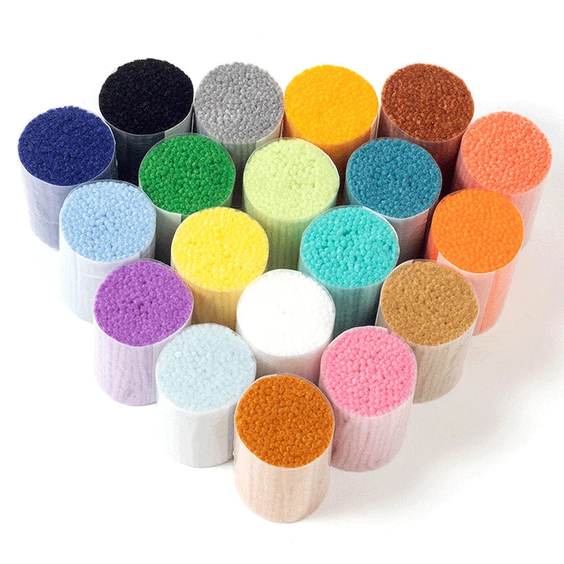 Cloud Rainbow DIY Latch Hook Rugs Kits for Adults Beginners Kids Children with Pattern Printed Canvas tapestry carpet making