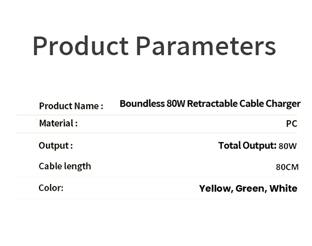 Chromacart Elough 80W Gallium Nitride Charger Scalable Data Cable for Iphone Huawei A+C Full Protocol Multi Port Charging Head™