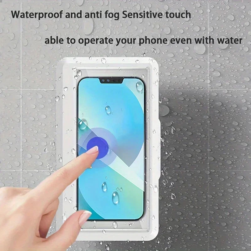 Chromacart 360 Rotation Waterproof and Anti-fog Mobile Phone Case for Bathroom Shower Phone Holder Waterproof Can Be Touched Shower Phone™