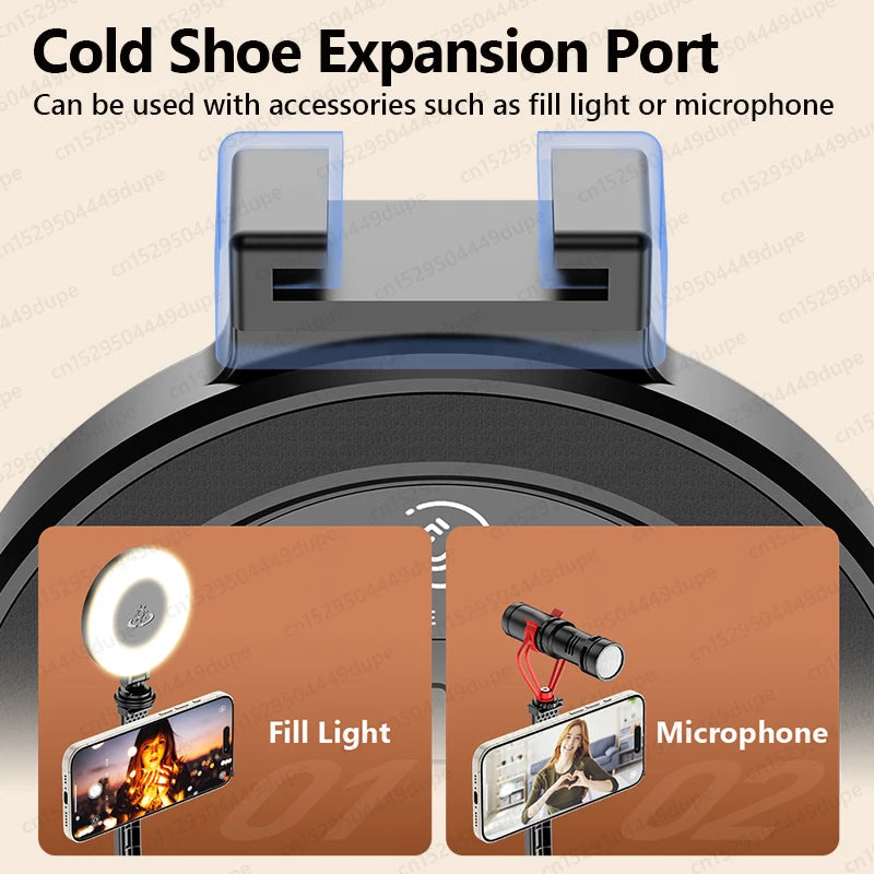 Chromacart KEELEAD Magnetic Selfie Stick with Bluetooth Remote Magsafe Cellphone Tripod Stand for iPhone 14 13 12 Pro Max Vertical Shooting™