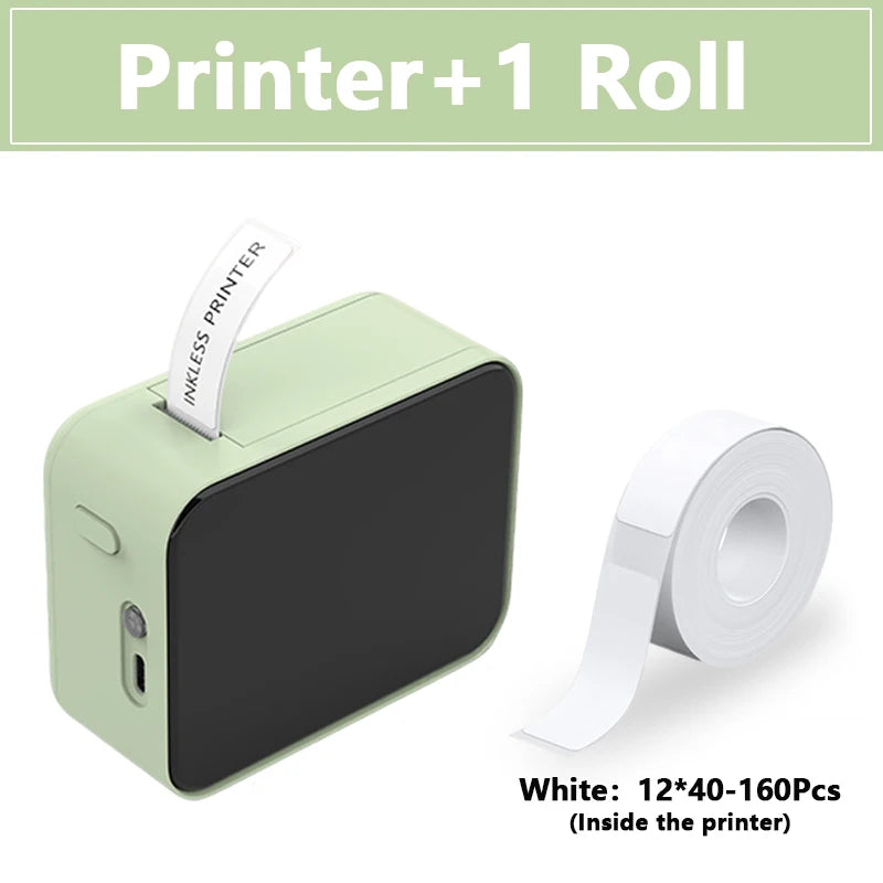 Marklife P15 M1 Portable Thermal Printer Mini Smart Printer Wireless Bluetooth Sticker Labeling Machine or 1PK Label Paper NoInk