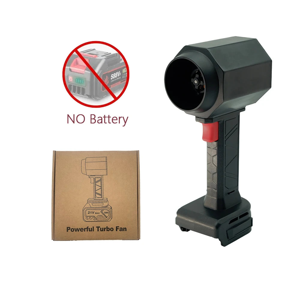 Turbo Jet Fan – 64mm Brushless Motor, 1800g Powerful Air Blower for Car Drying, Leaf & Snow Removal Fits Makita 18V/21V Battery